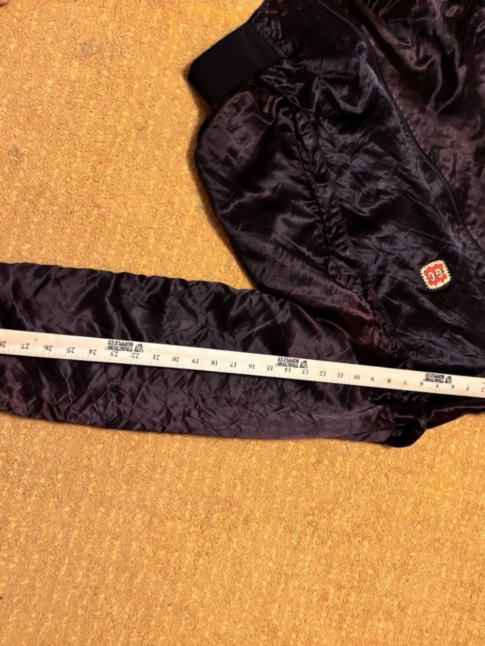 Vtg Gold Coast Master Apparel Jacket Mens Black Satin Casino Vegas Zip XXL XxxL - Picture 6 of 8